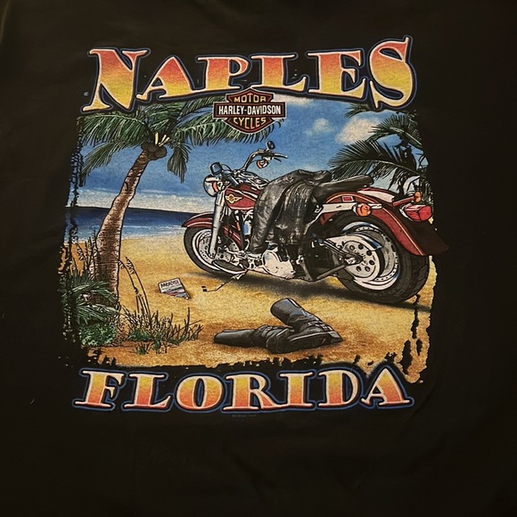 Harley-Davidson 1999 Naples, FL T-shirt Mens 2XL - Picture 2 of 4